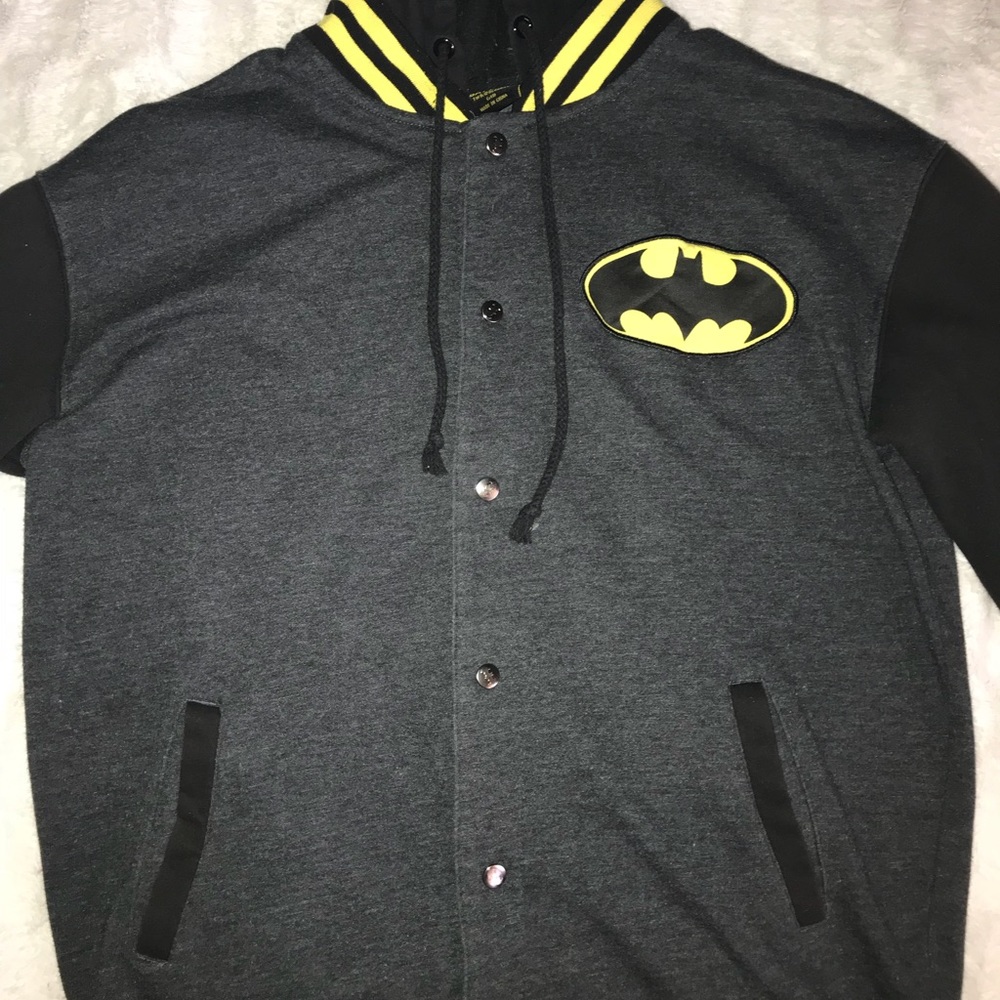 black and yellow batman jacket ( Hot topic )